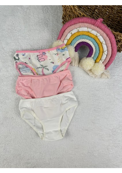 Minykids Fil Desenli 3'lü Külot Set