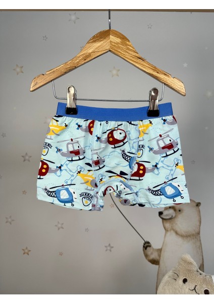 Minykids Helikopter Desenli Boxer