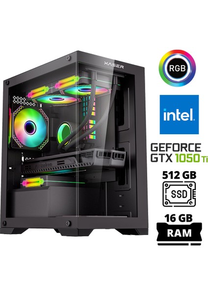 XSR1020 I5 7400 16GB Ram 512GB SSD 4gb GTX1050 Ti Ekran Kartı Masaüstü Oyun Bilgisayarı
