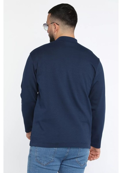 Yazı Baskılı Cepli Double Face Erkek Sweatshirt modelleri