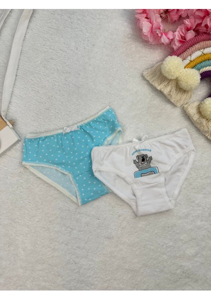 Minykids Ayıcık Desenli 2'li Külot Set