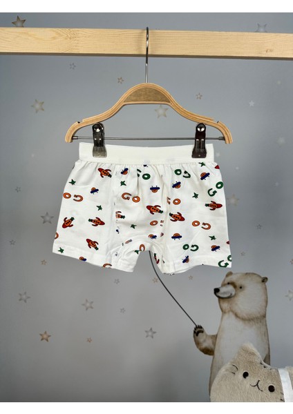 Minykids Roket Desenli Boxer
