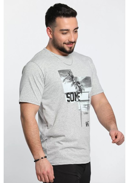 Calıfornıa Baskılı Bisiklet Yaka Erkek Tişört modelleri