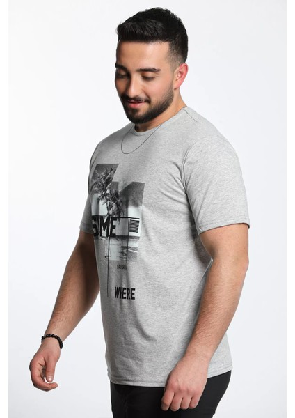 Calıfornıa Baskılı Bisiklet Yaka Erkek Tişört fırsatları