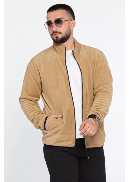 Erkek Dik Yaka Fermuarlı Polar Sweatshirt fiyatları