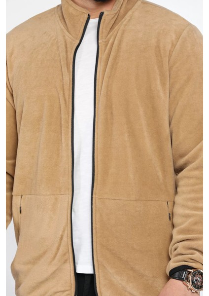 Erkek Dik Yaka Fermuarlı Polar Sweatshirt fırsatları