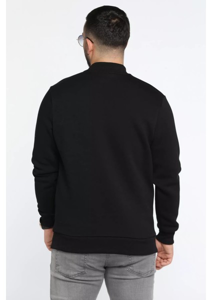 Erkek Ön Baskılı Şardonlu Üç Iplik Sweatshirt modelleri