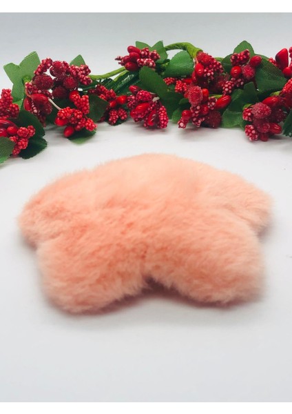 Yavruağzı Peluş Çıtçıtlı Saç Tokası 2'li modelleri