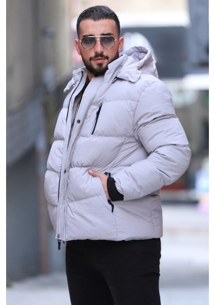 Kapüşonlu Astarlı Erkek Şişme Mont fiyatları