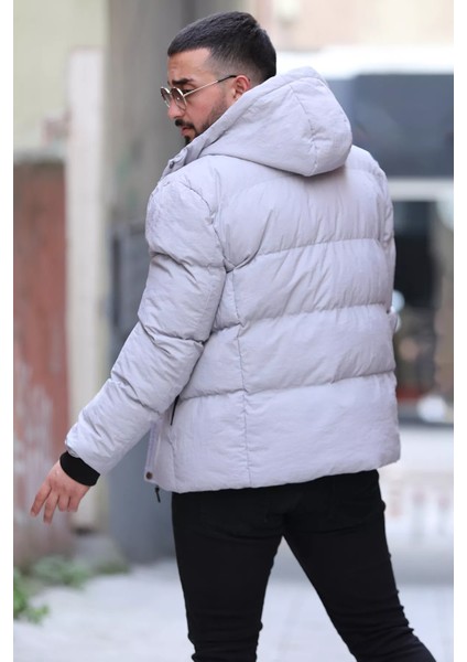 Kapüşonlu Astarlı Erkek Şişme Mont modelleri