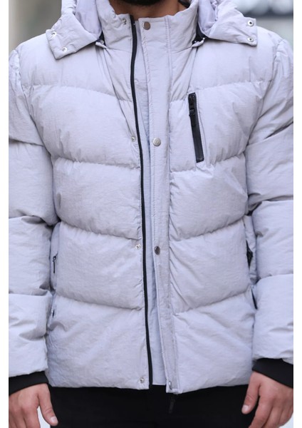 Kapüşonlu Astarlı Erkek Şişme Mont fırsatları