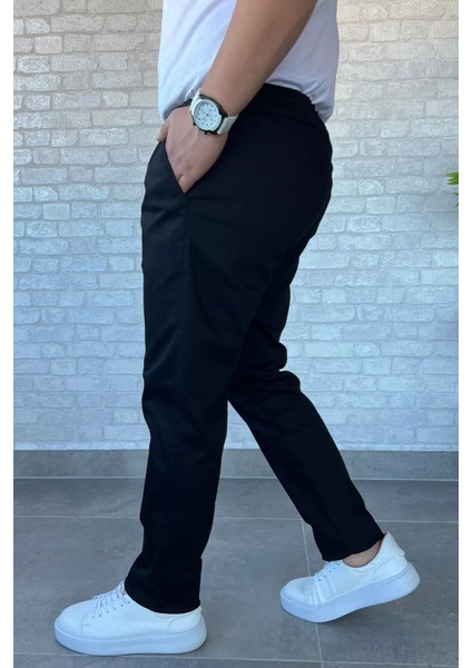 Erkek Bel Lastikli Bağcıklı Gabardin Pantolon P-00013398 fiyatları