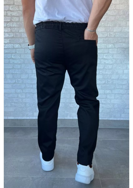 Erkek Bel Lastikli Bağcıklı Gabardin Pantolon P-00013398 modelleri