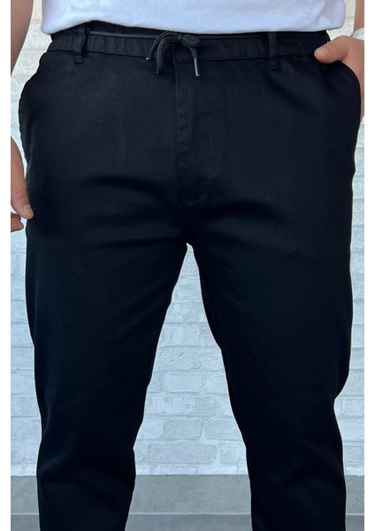 Erkek Bel Lastikli Bağcıklı Gabardin Pantolon P-00013398 fırsatları