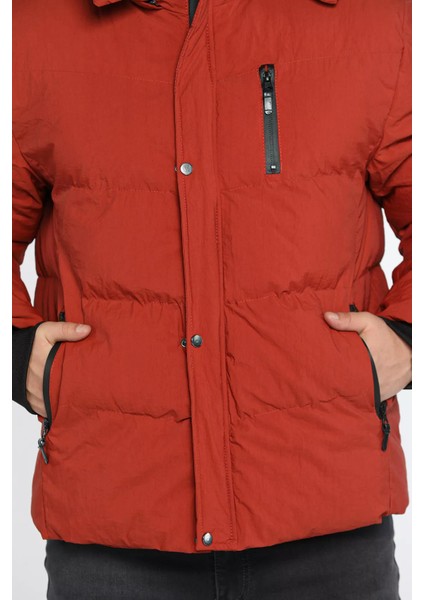 Kapüşonlu Astarlı Erkek Şişme Mont fırsatları