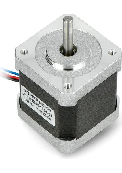NEMA17 JK42HS48-1684-01 42BYG Yuvarlak Shaft Step Motor 1.68A