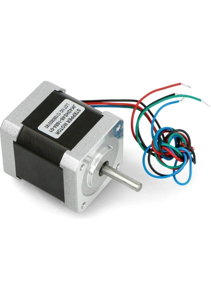 NEMA17 JK42HS48-1684-01 42BYG Yuvarlak Shaft Step Motor 1.68A