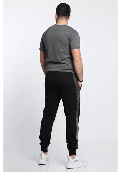 Paça ve Bel Lastikli Yan Desenli Şerit Detaylı Erkek Eşofman Altı fırsatları