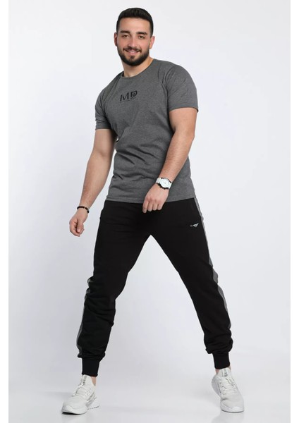 Yan Şerit Detaylı Bel ve Paça Lastikli Erkek Eşofman Altı modelleri