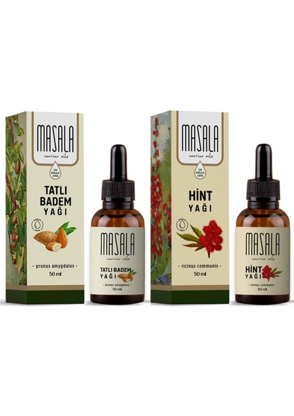 Tatlı Badem Yağı + Hint Yağı 2 x 50 ml