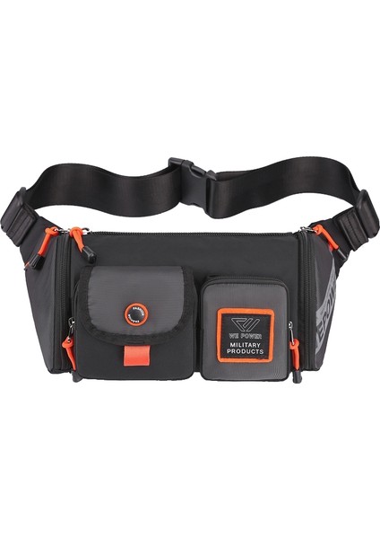 5601 Erkek Eğlence Su Geçirmez Göğüs Ba 5601 Gri (Yurt Dışından)