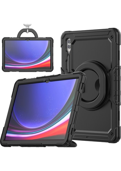 Samsung Galaxy Tab S10 Ultra Için Silikon Hibrit Pc Kılıfı (Yurt Dışından)