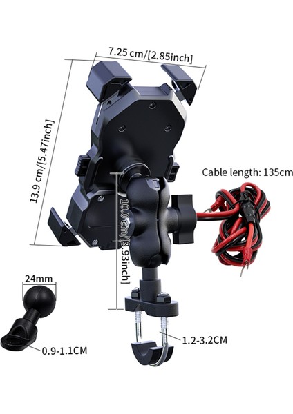 CS-1288A1 Tek Tuşla Geri Çekilebilir Cep Telefonu Standı (Yurt Dışından)
