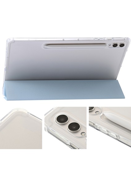 Samsung Galaxy Tab S10 Ultra Için 3 Katlı Pu Kılıf (Yurt Dışından)