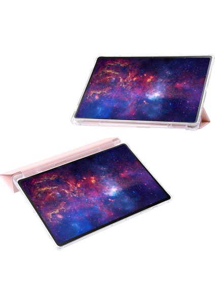 Samsung Galaxy Tab S10 Ultra Için 3 Katlı Pu Kılıf (Yurt Dışından)