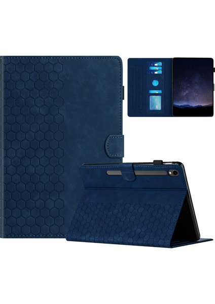Samsung Galaxy Tab S9 / S9 Fe Için Kabartmalı Pu Kılıf (Yurt Dışından)