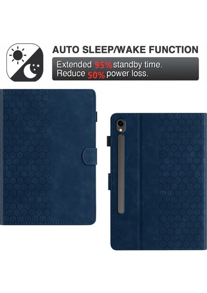 Samsung Galaxy Tab S9 / S9 Fe Için Kabartmalı Pu Kılıf (Yurt Dışından) fırsatları