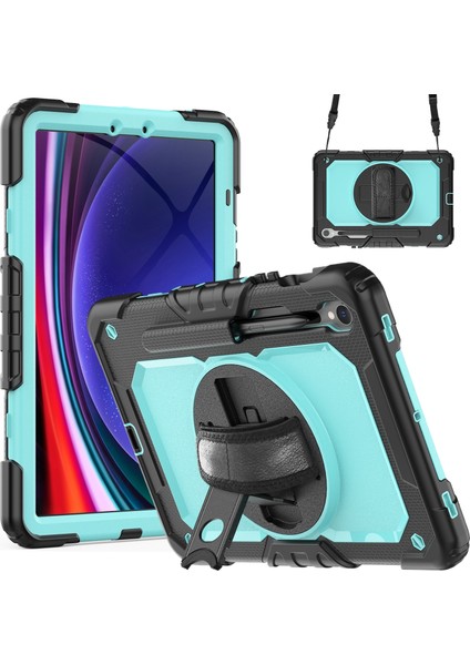 Samsung Galaxy Tab S9 / S9 Fe Için Silikon + Pc Kılıfı (Yurt Dışından)