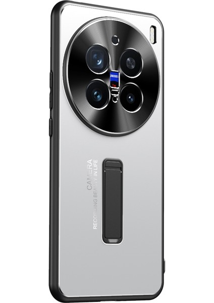 Vivo X200 Pro Için Buzlu Metal Hibrit Tpu Telefon Kılıfı (Yurt Dışından)