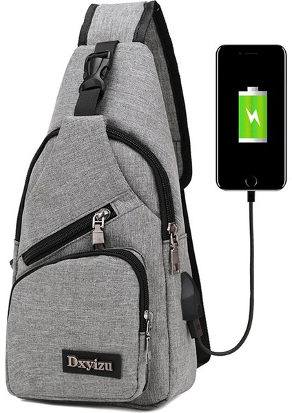 Harici USB Şarj Arayüzlü Dxyizu Bel Çantası (Yurt Dışından)