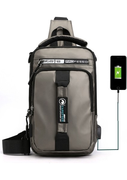 Çok Fonksiyonlu Erkek Göğüs Çantası 1100-1 Haki (Yurt Dışından) fiyatları