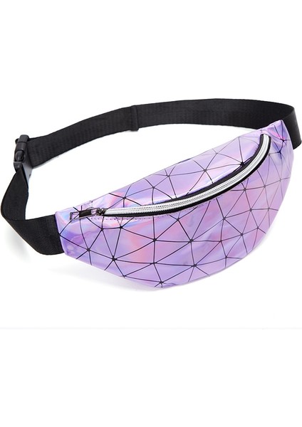 Moda Uni Göğüs Çantası Fanny Paketi Bel Çantası Su Geçirmez Lazer Çantalar (Yurt Dışından)