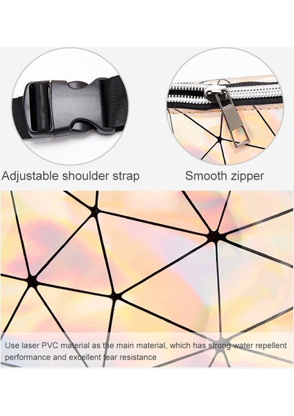 Moda Uni Göğüs Çantası Fanny Paketi Bel Çantası Su Geçirmez Lazer Çantalar (Yurt Dışından) indirimleri