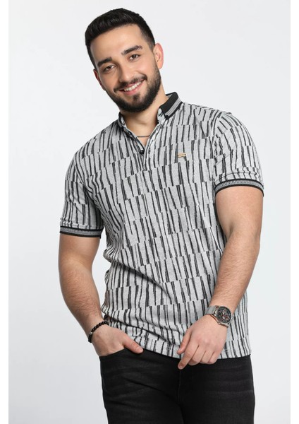 Erkek Desenli Likralı Polo Yaka Tişört fiyatları