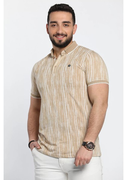 Desenli Polo Yaka Erkek Tişört