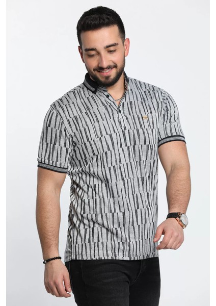Erkek Desenli Likralı Polo Yaka Tişört fiyatları