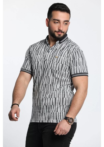 Erkek Desenli Likralı Polo Yaka Tişört modelleri