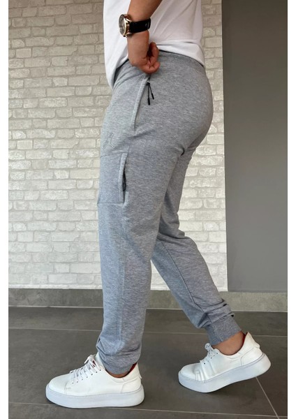 Paça Ribanalı Baskılı Erkek Eşofman Altı fiyatları