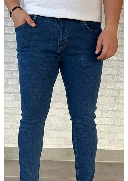 Erkek Likralı Jean Kot Pantolon P-00013332 fırsatları