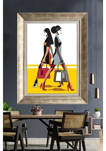 Gümüş Çerçeveli Paspartulu Tablo NM430