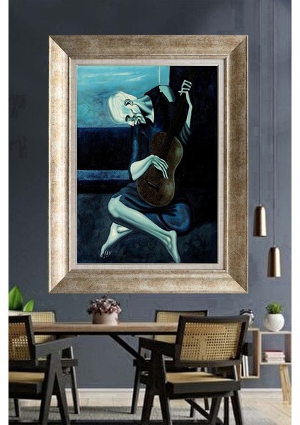 Gümüş Çerçeveli Paspartulu Tablo NM493