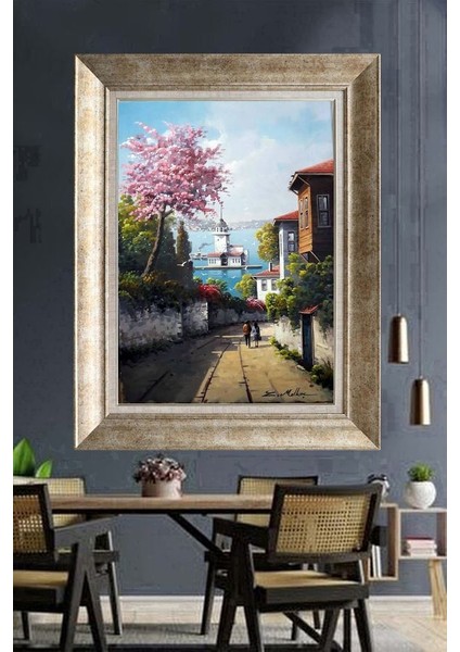Gümüş Çerçeveli Paspartulu Tablo NM11