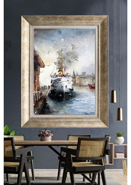 Gümüş Çerçeveli Paspartulu Tablo NM683