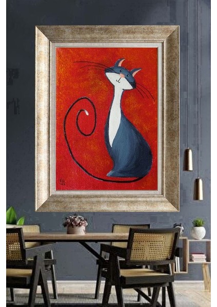 Gümüş Çerçeveli Paspartulu Tablo NM2408