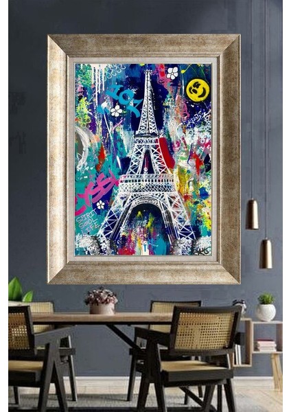 Gümüş Çerçeveli Paspartulu Tablo NM1218