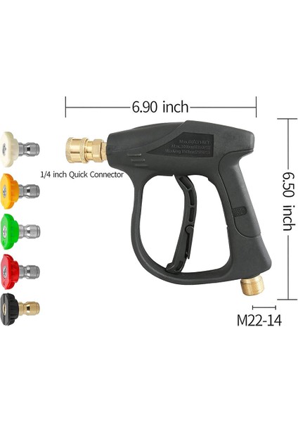 Yüksek Basınçlı Püskürtme Başlığı Uçları Bağlantı Nozül Köpük Püskürtücü Araba Yıkama Hızlı Bağlantı Adaptör Kısa Çubuk (Yurt Dışından) fırsatları